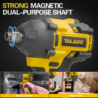 Back view showing battery slot of impact wrench