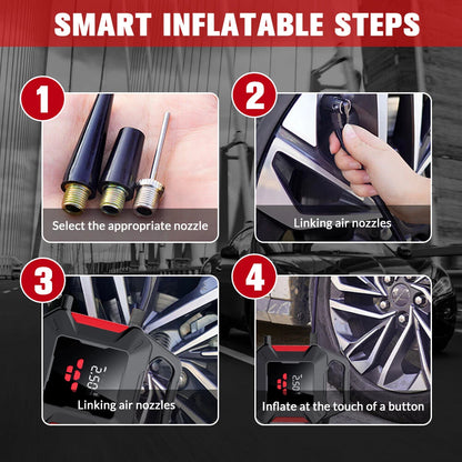 Car Jump Starter with Tyre Inflator