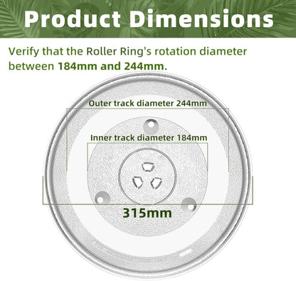 Microwave Turntable Glass Plate