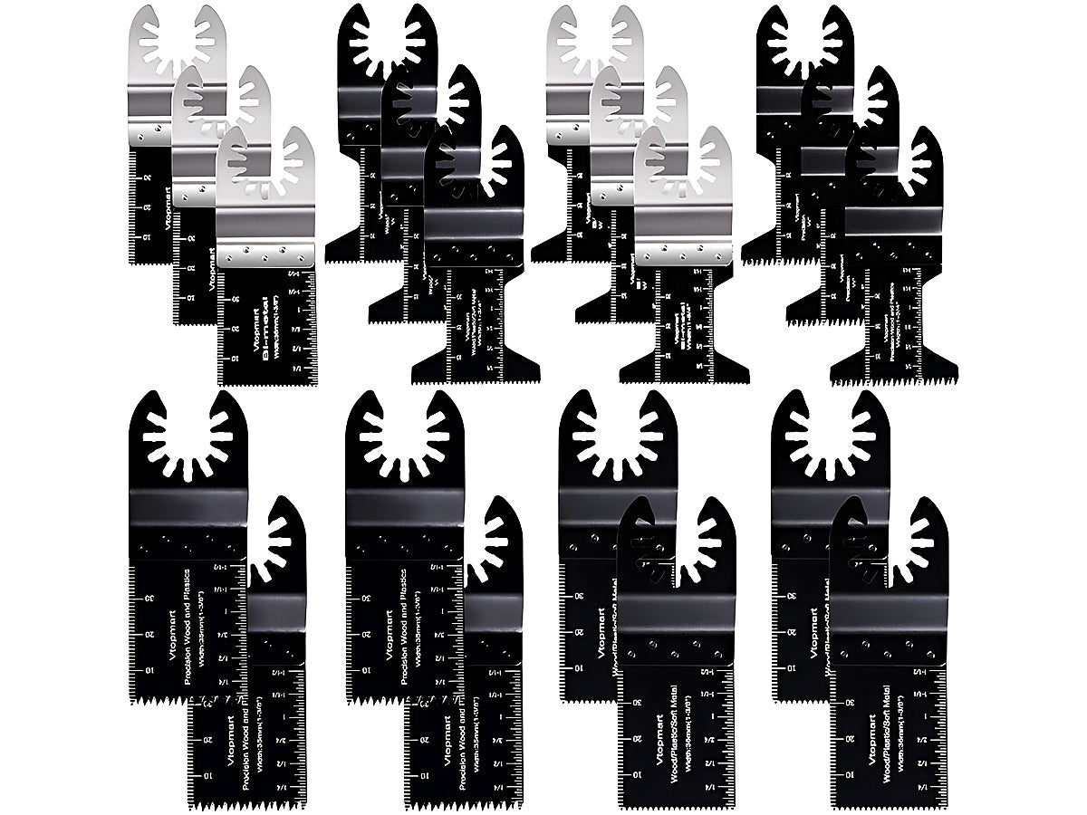 Oscillating Saw Blades, Professional Universal Titanium Multitool Blades for Wood Metal, Quick Release Multi Tool Blades Kits Compatible with Dewalt Ryobi Milwaukee