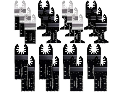 Oscillating Saw Blades, Professional Universal Titanium Multitool Blades for Wood Metal, Quick Release Multi Tool Blades Kits Compatible with Dewalt Ryobi Milwaukee