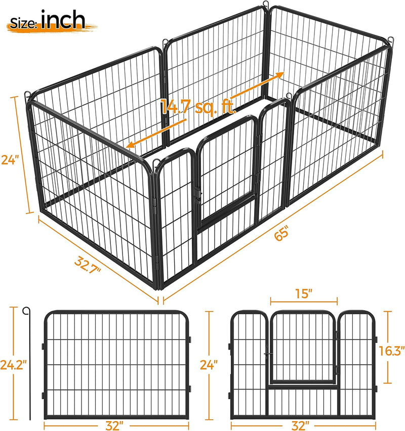 Dog Play Pen 6 Panel Playpen