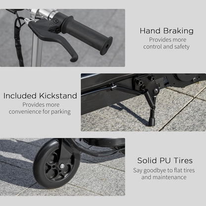 Kids electric scooter motor and brake system detail
