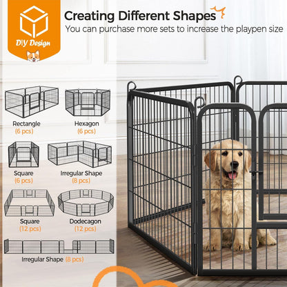Dog Play Pen 6 Panel Playpen