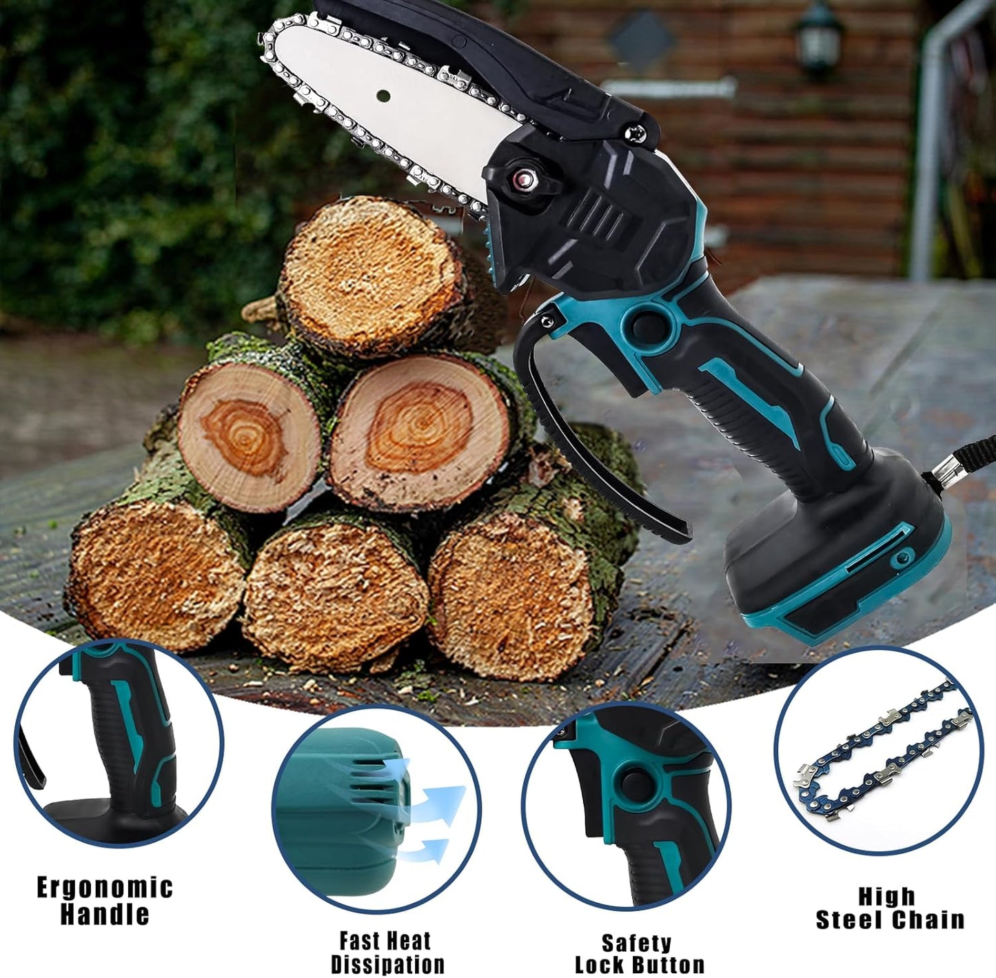 Mini Chainsaw Cordless Power ChainSaws