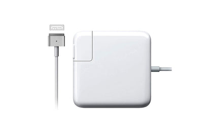 Side angle of MacBook Pro charger 85W showing MagSafe 2 connector