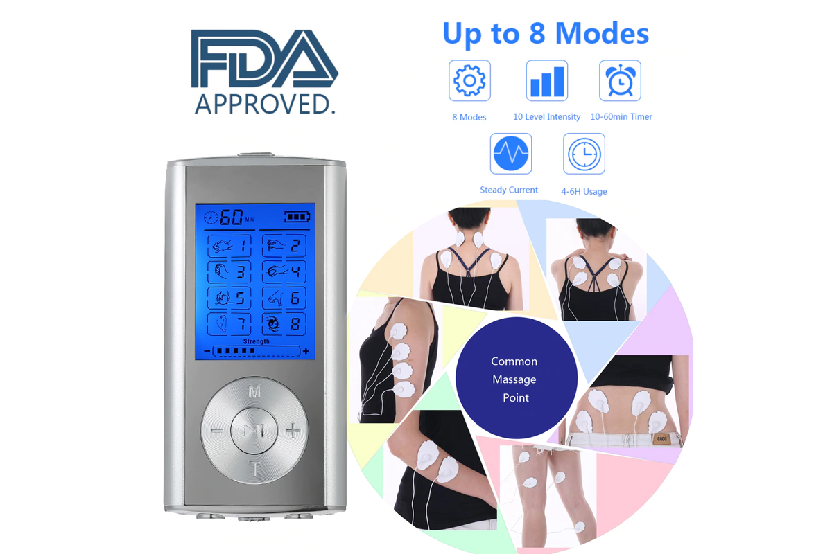 Silver tens machine with dual output ports for four pads