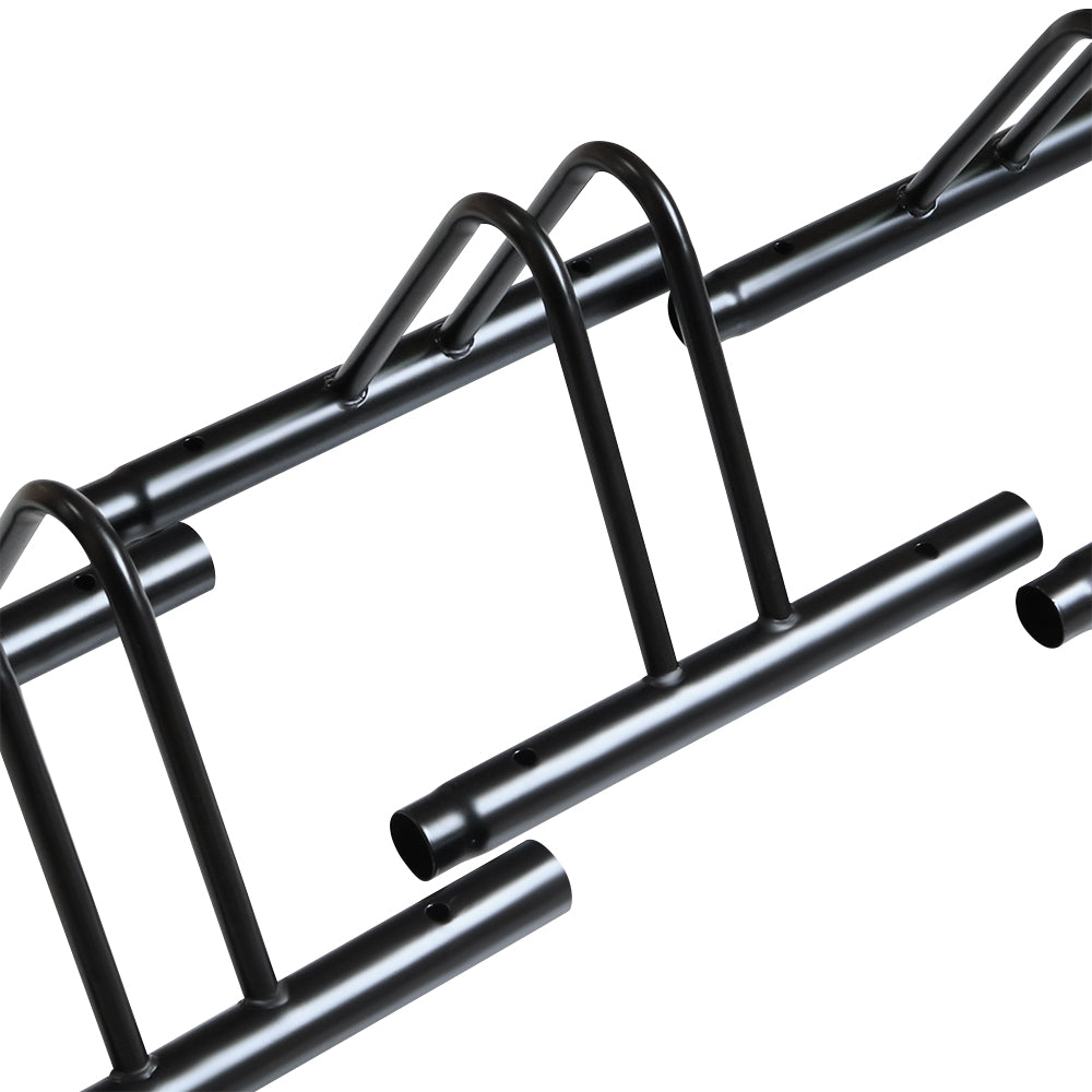Bike stand bike rack showing spacing between bike holders