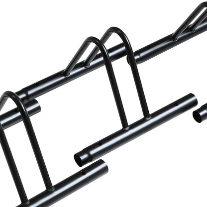Bike stand bike rack showing spacing between bike holders