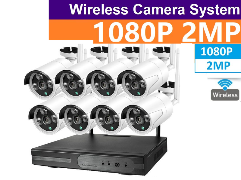 Wireless Security Camera System 8 Camera