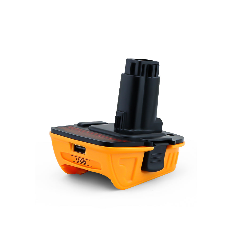 Dewalt battery adapter attached to 18V Li-ion battery