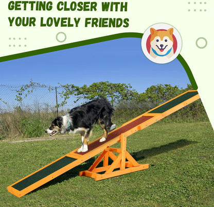 Wooden Dog Agility Seesaw for Training and Exercise