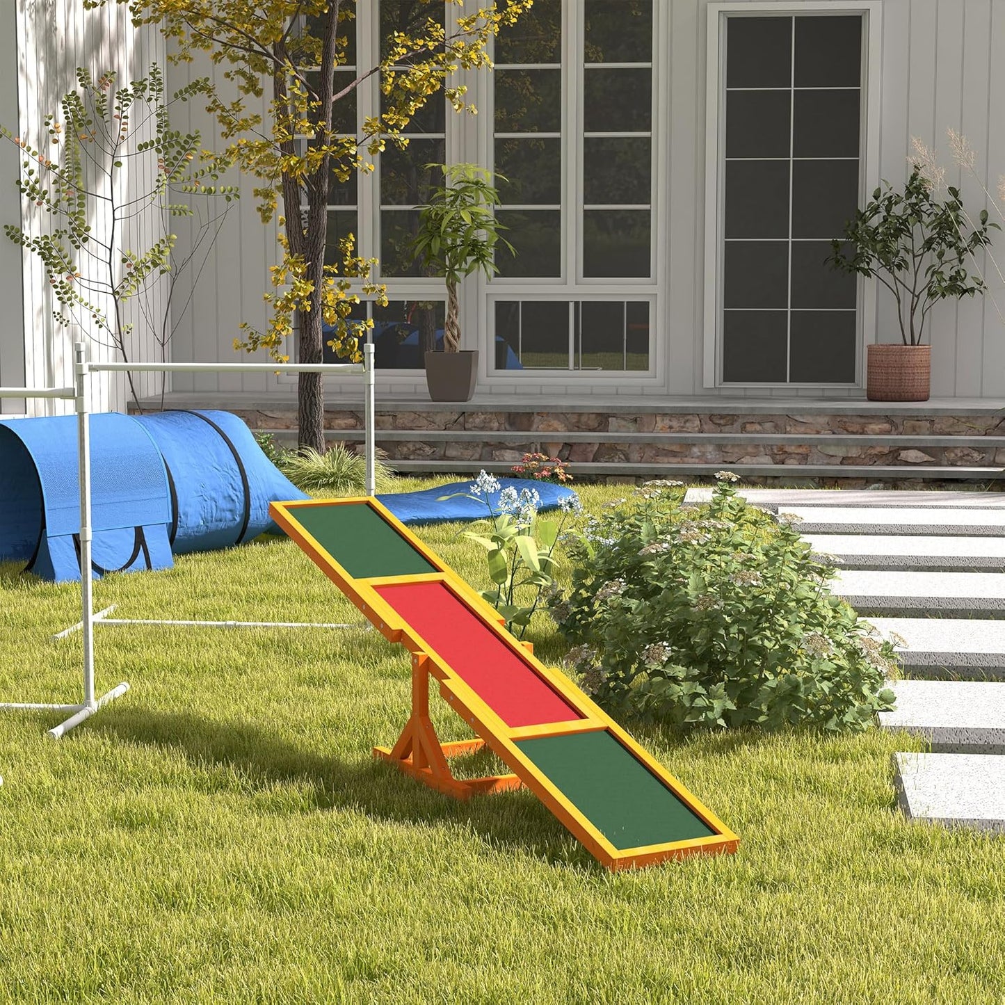 Wooden Dog Agility Seesaw for Training and Exercise