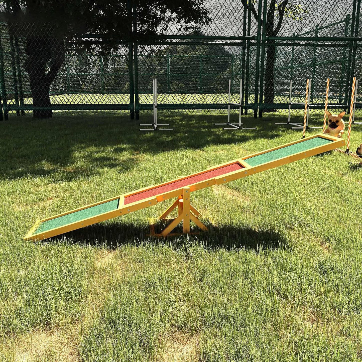 Wooden Dog Agility Seesaw for Training and Exercise