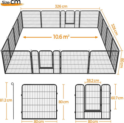 Dog Play Pen 16 Panels 80*80cm