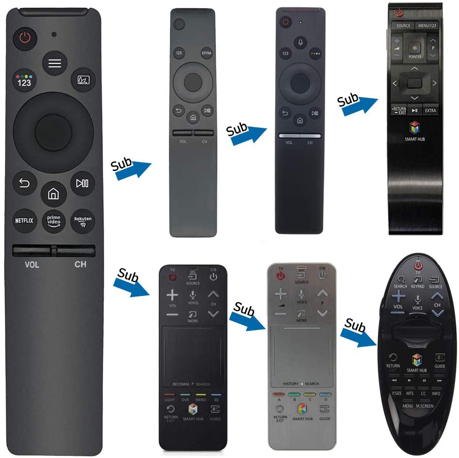Samsung Smart TV remote replacement displaying volume control buttons