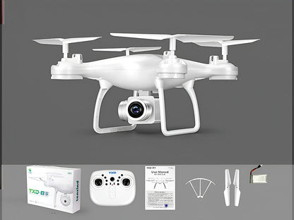 Close-up of drone with camera 2MP lens detail