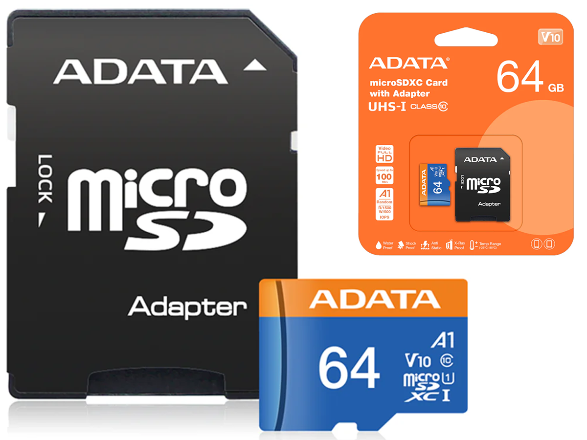 Micro SD card in camera slot showing compatibility with cameras