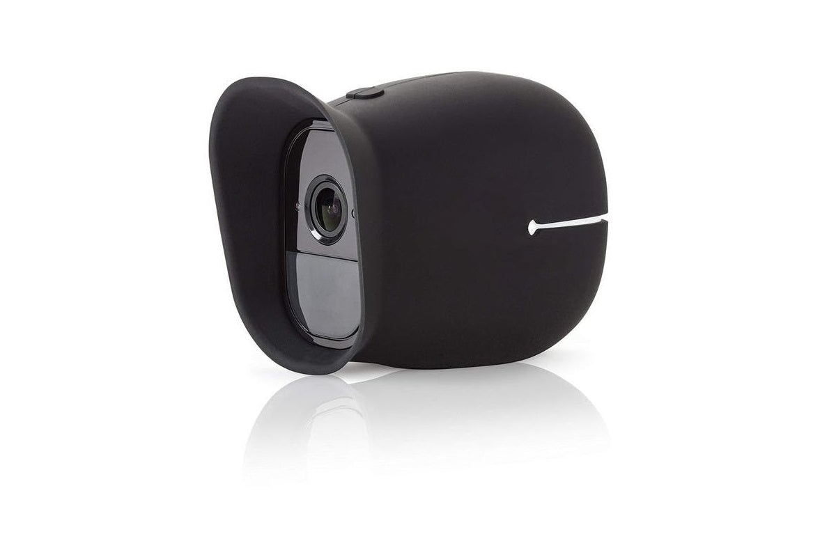 Side angle of Arlo Pro silicone skin highlighting slim fit design