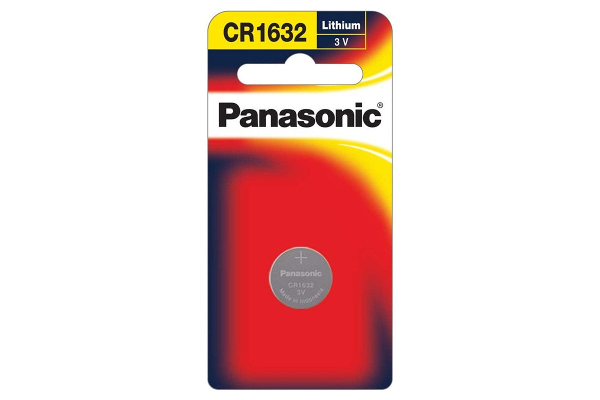 Side view of CR1632 3V lithium coin battery with clear markings