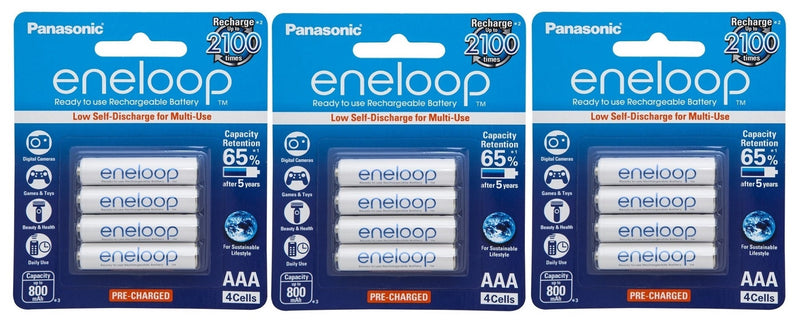 Panasonic Eneloop AAA Size Rechargeable Batteries