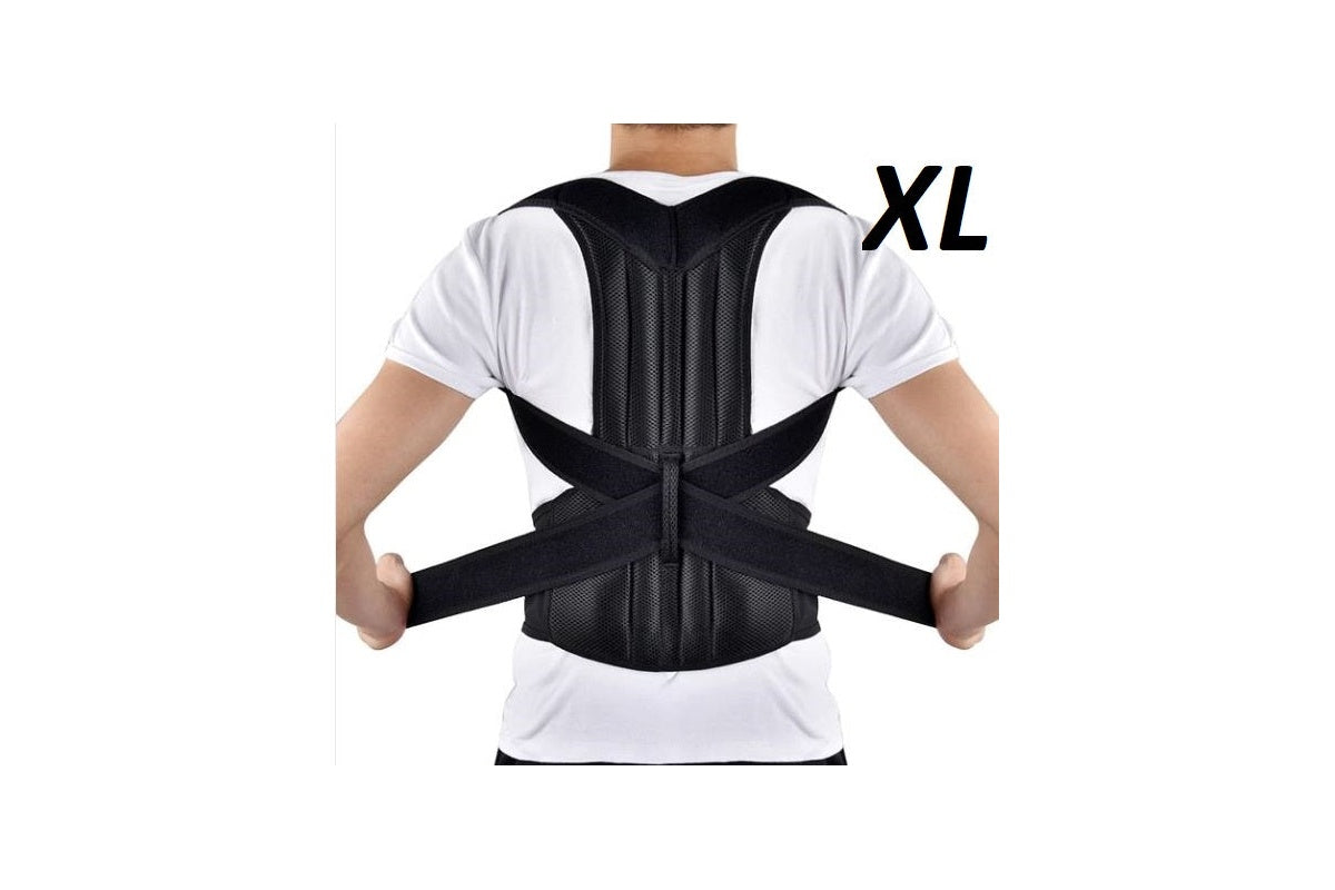 Side view of posture corrector back support highlighting neoprene fabric