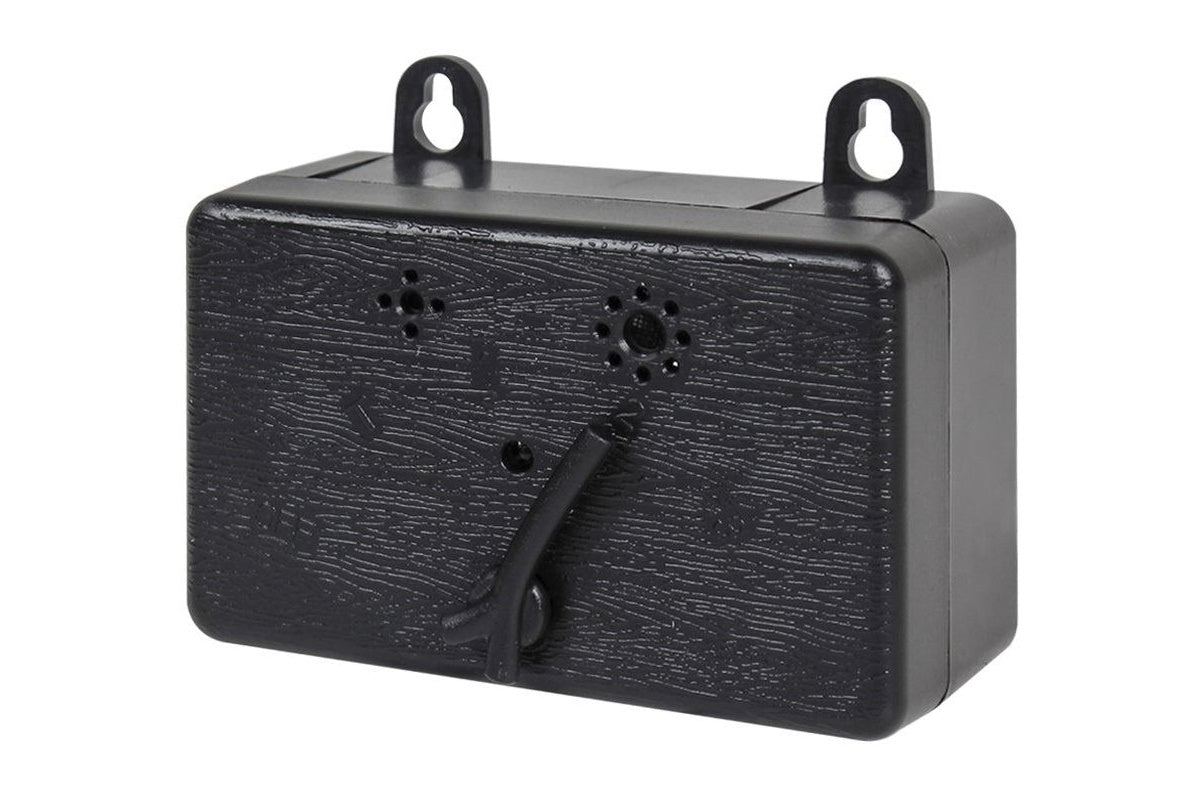 Side angle of ultrasonic dog bark control device in grey colour