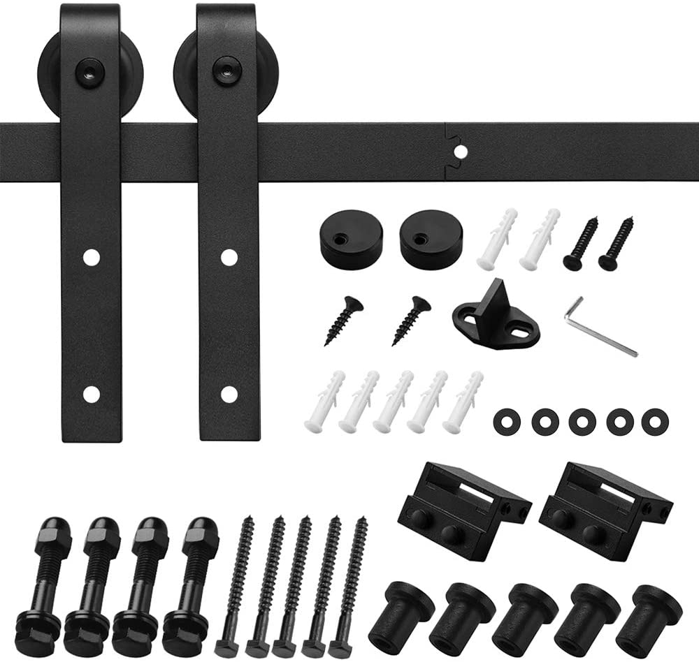 Barn door hardware 2m demonstrating smooth quiet sliding
