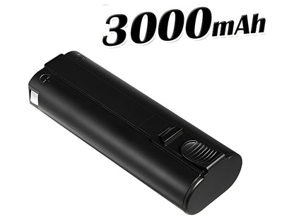Close up of Paslode nail gun battery 3000mAh label
