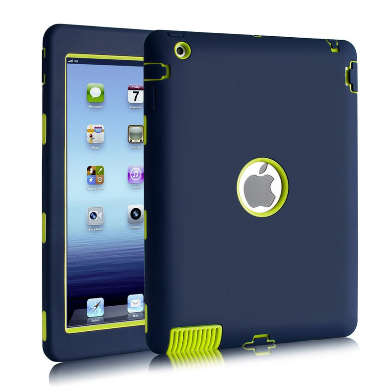 iPad 2/3/4 ShockProof Hybrid Case - Full Black