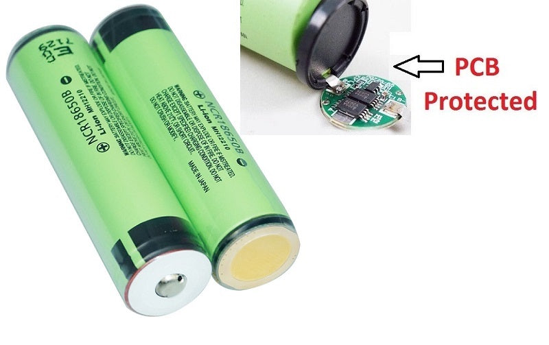 18650 Rechargeable Batteries 2pcs