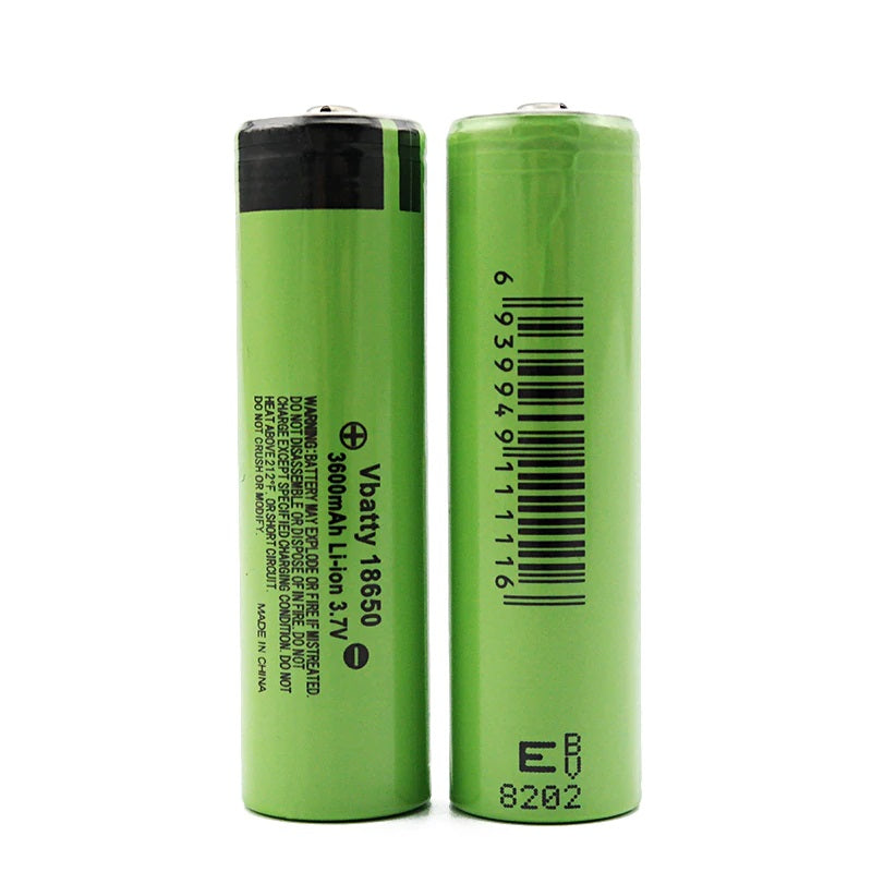 18650 battery with visible metal contacts