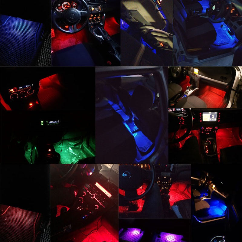 Car LED Lights RGB Voice Remote