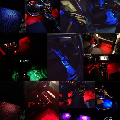 Car LED Lights RGB Voice Remote