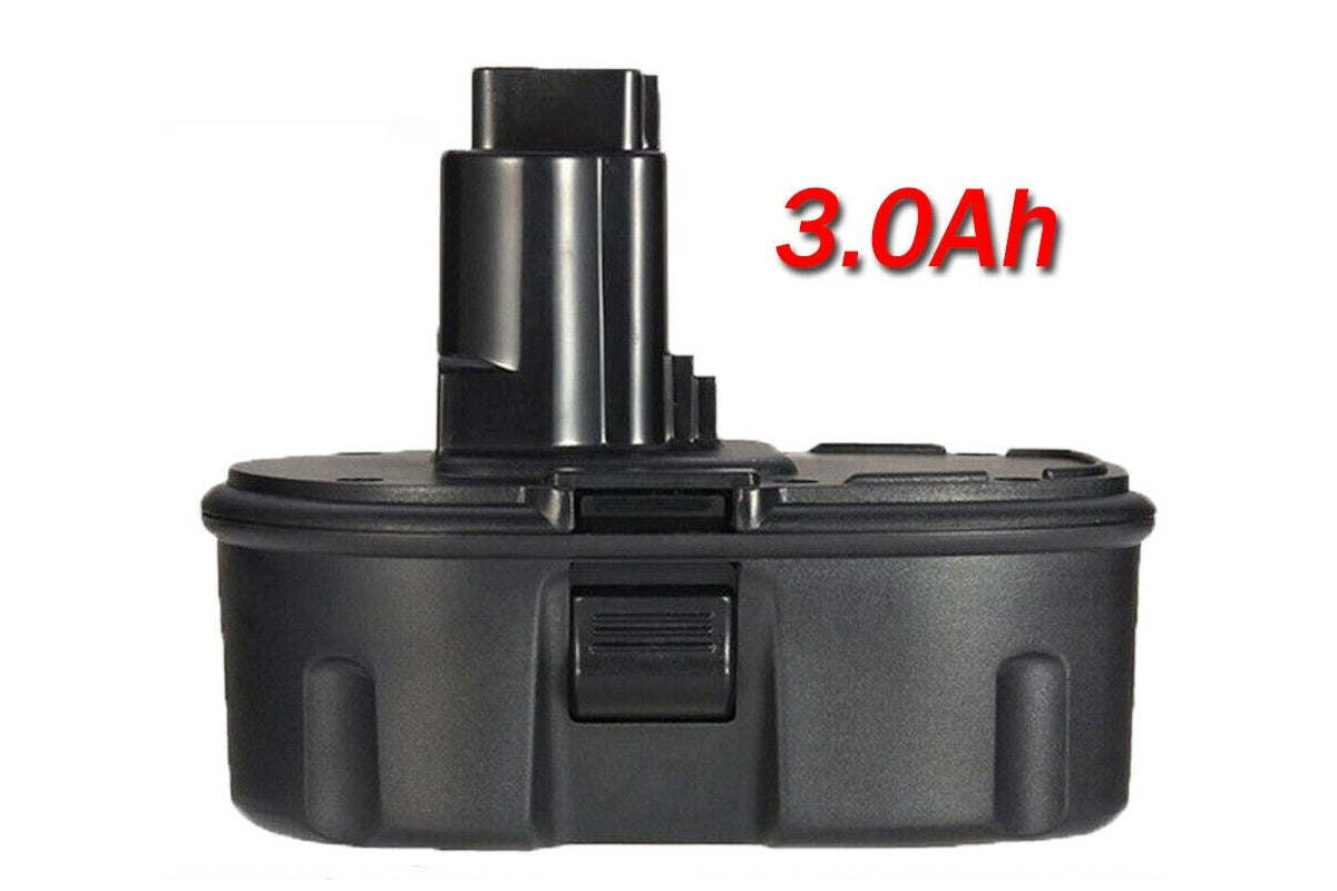 Side view of DeWALT 18V 3Ah battery replacement
