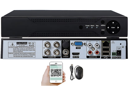 DVR 4CH Digital video recorder CCTV Camera System