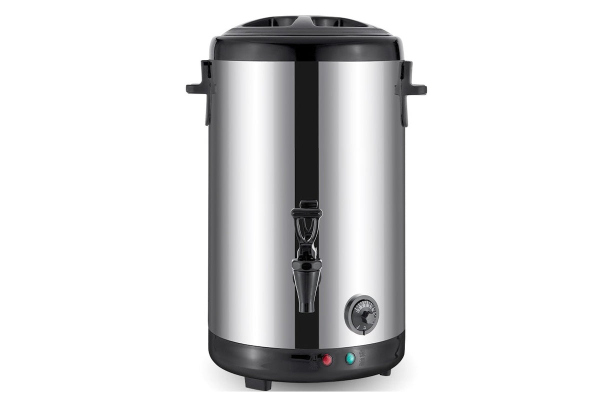 Side view of hot water urn 12L with resin tap