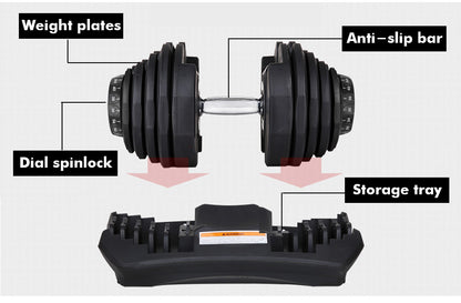 Dumbbells 40kg Adjustable Dumbbell Set
