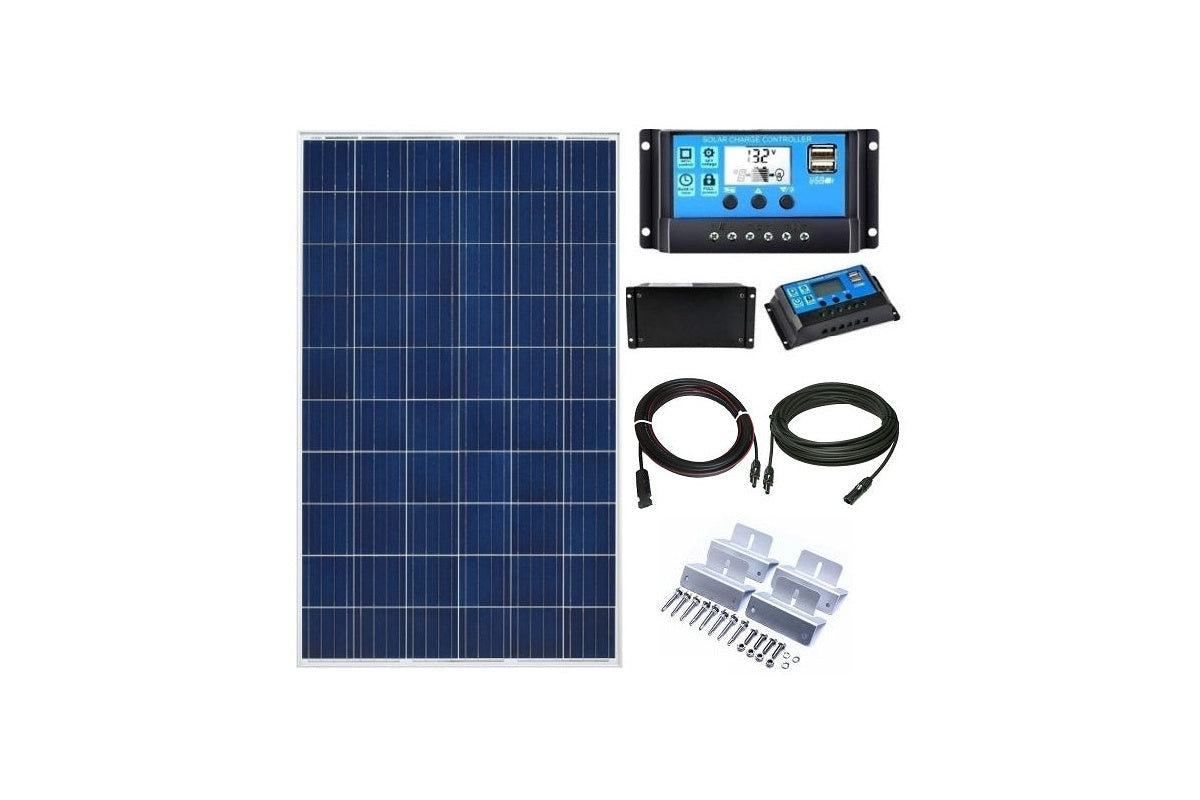 Close up of 300W solar panel polycrystalline solar cells