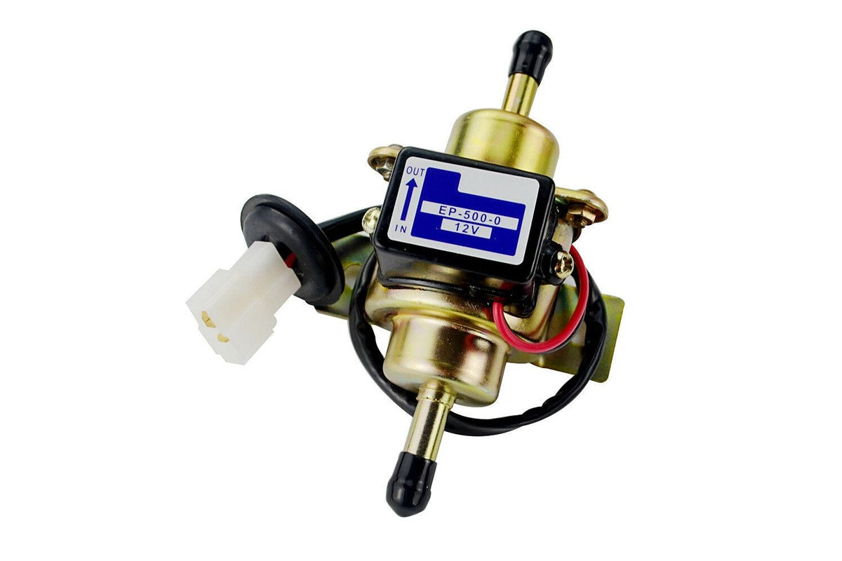 Close up of fuel pump 12V solenoid coil detail