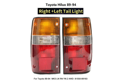 Close up of ABS plastic housing on Toyota Hilux tail lights