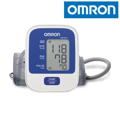 Top view of Omron Blood Pressure Monitor HEM 8712 with body movement alert