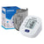 Omron blood pressure monitor front view showing white casing