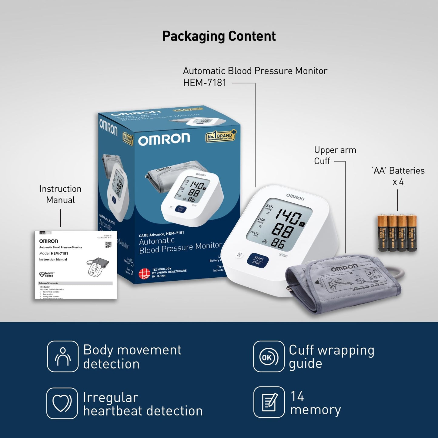 Omron HEM 7181 Blood Pressure Monitor