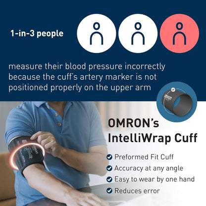 Omron Blood Pressure Monitor HEM-7183T1-FLB
