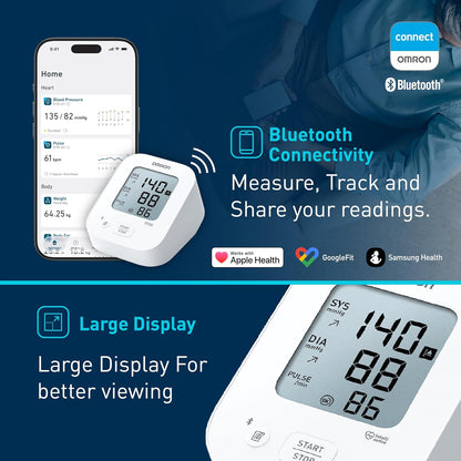 Omron Blood Pressure Monitor HEM-7183T1-FLB