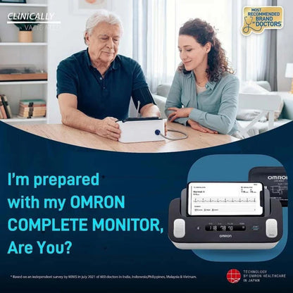 OMRON Complete 2 in 1 Blood Pressure Monitor & ECG for Home Use