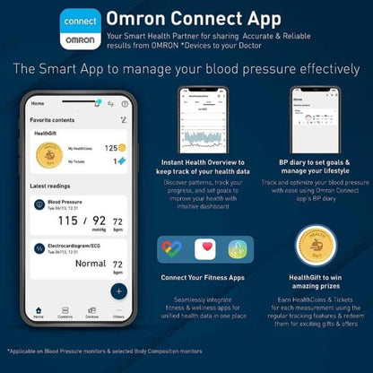 OMRON Complete 2 in 1 Blood Pressure Monitor & ECG for Home Use