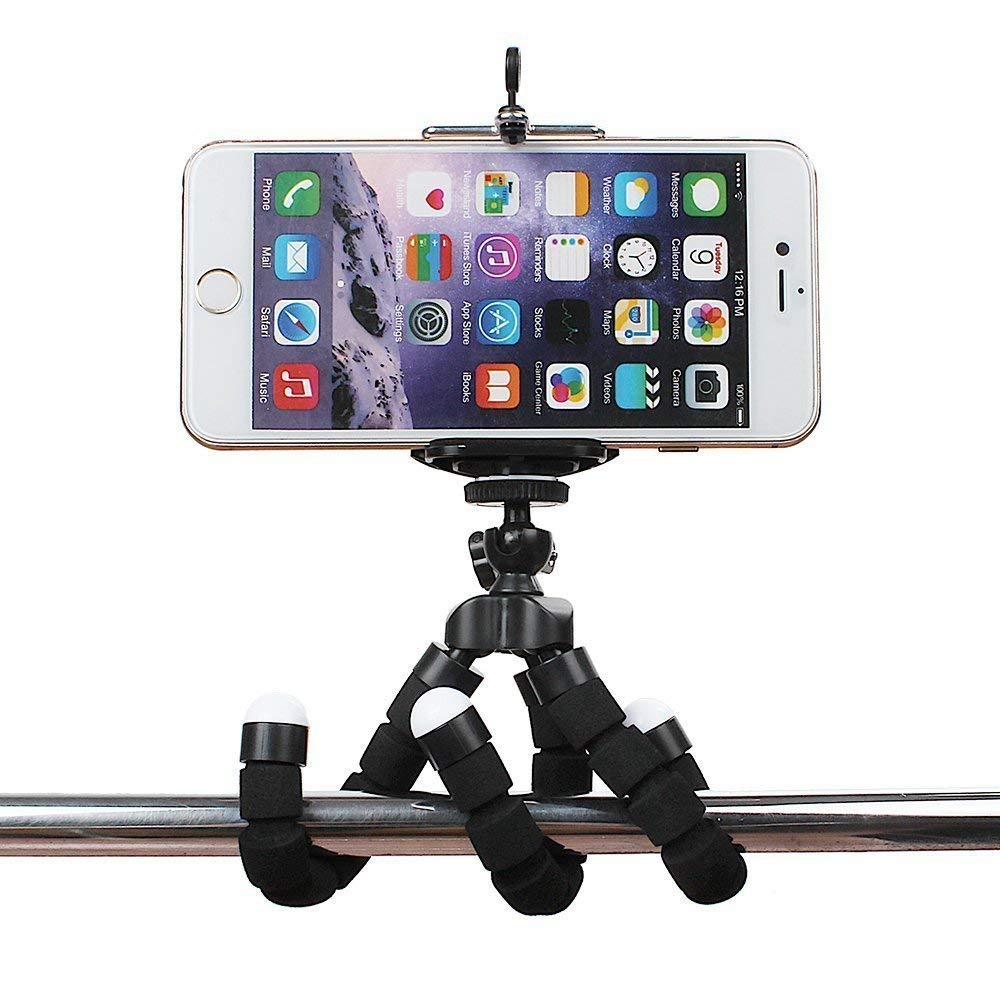 iPhone Tripod Mount Holder Stand + Bluetooth Selfie remote