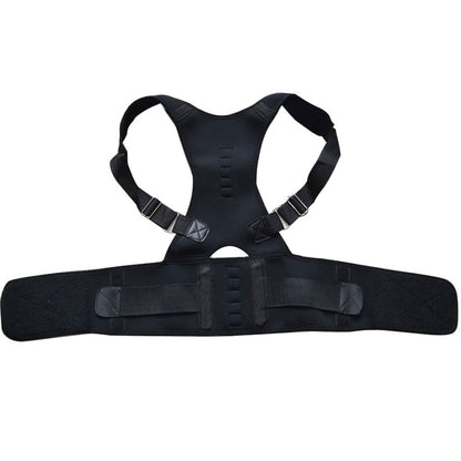 Posture Correct back support demonstrating shoulder pull feature